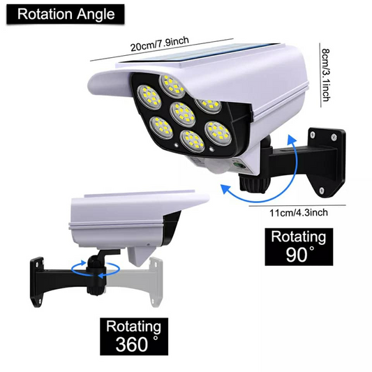 Lampe solaire - fausse camera